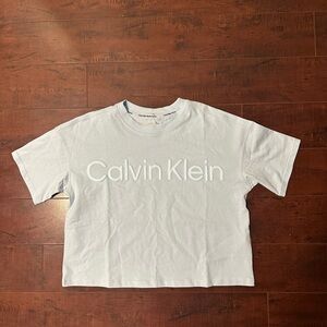 Calvin Klein Performance Light Gray Short Sleeve Tee